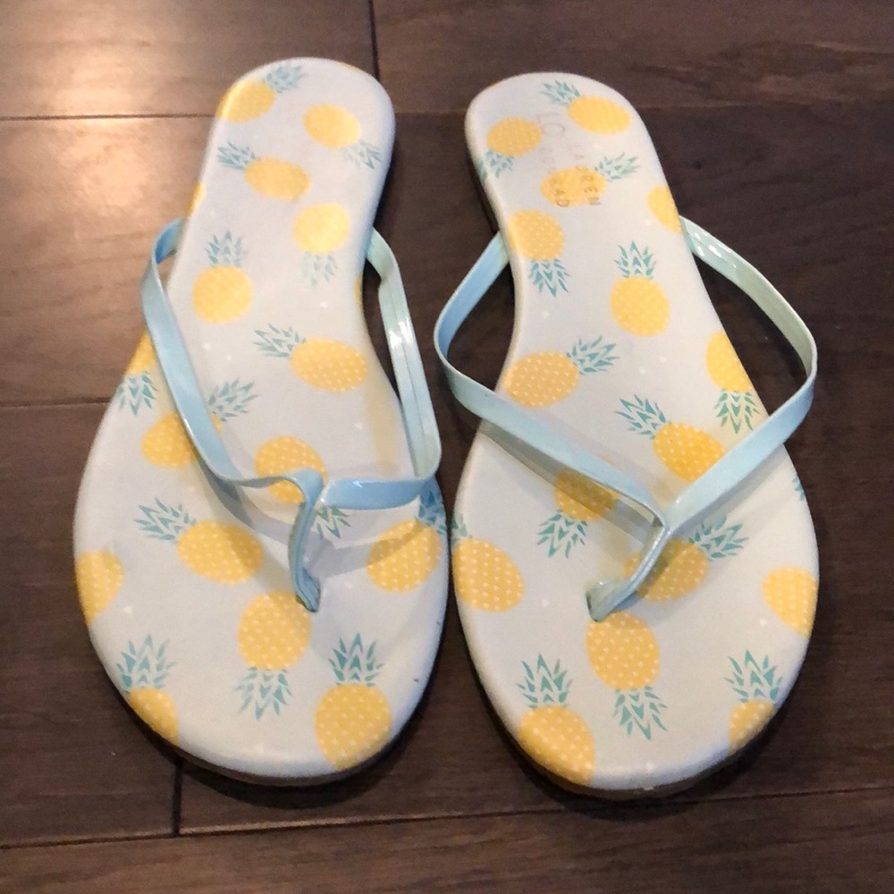 Lauren Conrad Pineapple Flip Flops
